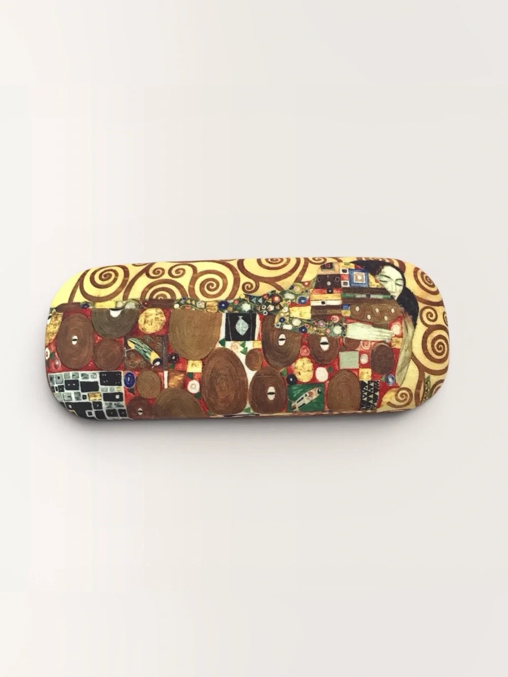 Gustav Klimt Fulfillment Art Eyeglass Case Hard Shell Art Nouveau Style
